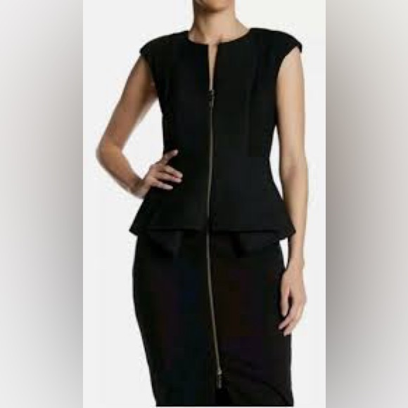 Ted Baker Black Peplum Dress - Picture 7 of 7